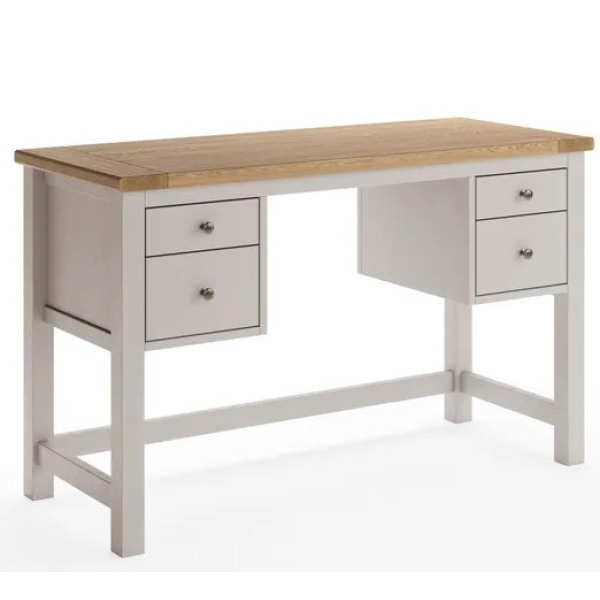 ROZA| שידת איפור מעץ אלון טבעי מלא ועץ MDF, אוקטו סטייל