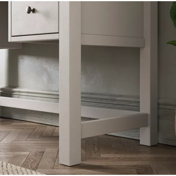 ROZA| שידת איפור מעץ אלון טבעי מלא ועץ MDF, אוקטו סטייל